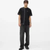 T-Shirt mit Kontrastnähten