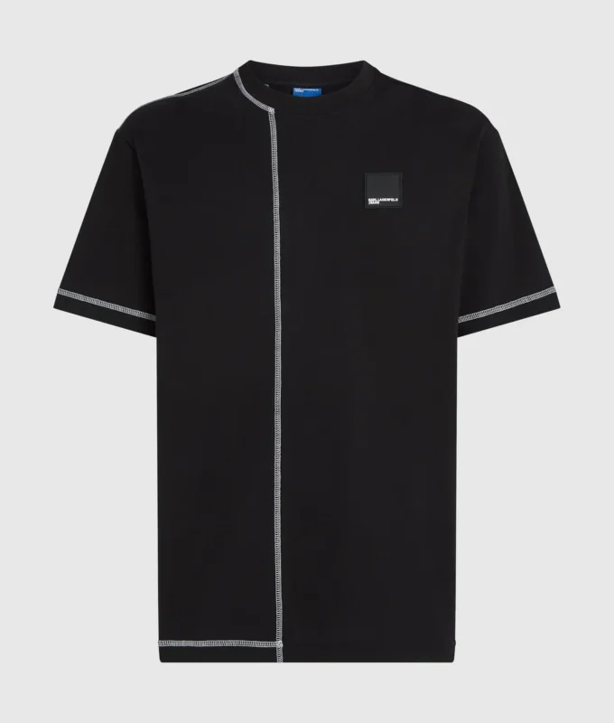 T-Shirt mit Kontrastnähten