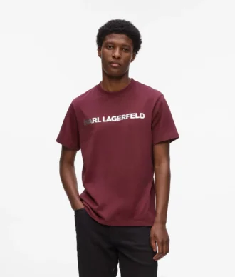 T-Shirt mit Metallic-Logo