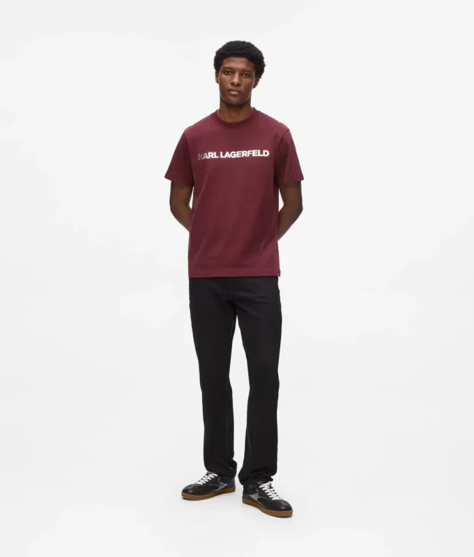 T-Shirt mit Metallic-Logo T-Shirt mit Metallic-Logo