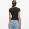 T-Shirt mit Monogramm und Nieten T-Shirt mit Monogramm und Nieten