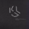 T-Shirt mit Monogramm und Nieten T-Shirt mit Monogramm und Nieten