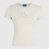 T-Shirt mit Monogramm und Nieten T-Shirt mit Monogramm und Nieten