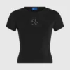 T-Shirt mit Monogramm und Nieten T-Shirt mit Monogramm und Nieten