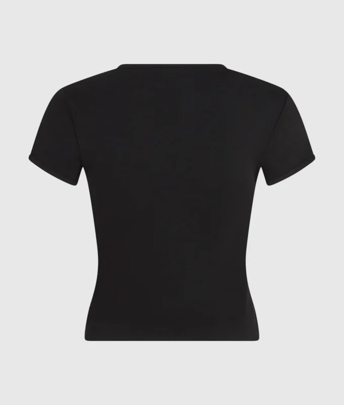 T-Shirt mit Monogramm und Nieten T-Shirt mit Monogramm und Nieten