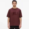 T-Shirt mit Pailletten-Monogramm