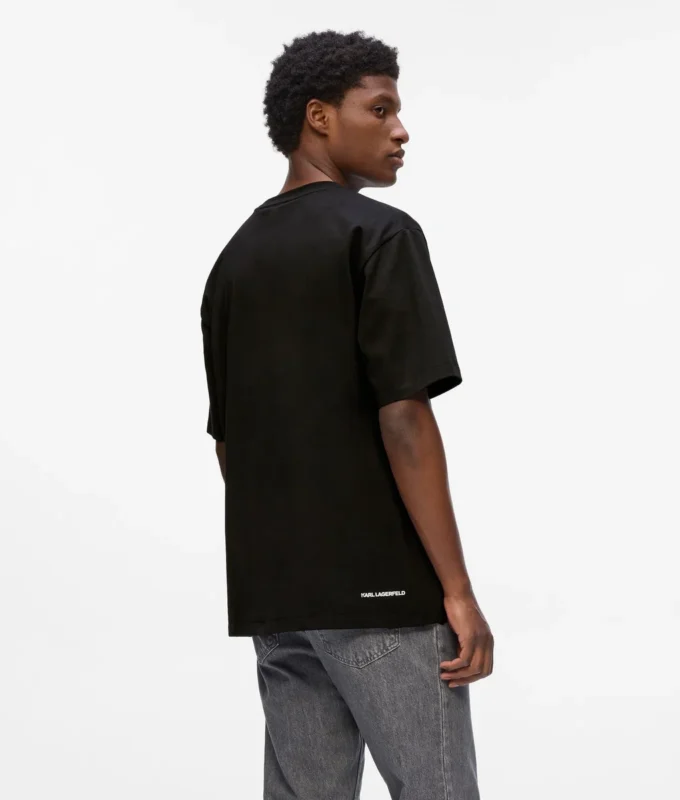 T-Shirt mit Pailletten-Monogramm