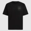 T-Shirt mit Strass-Monogramm T-Shirt mit Strass-Monogramm