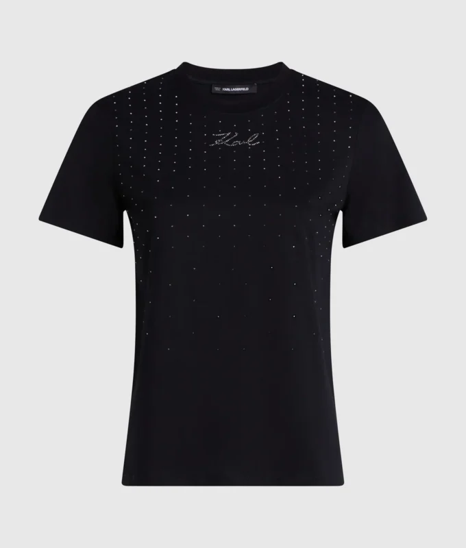 T-Shirt mit Strasssteinen T-Shirt mit Strasssteinen