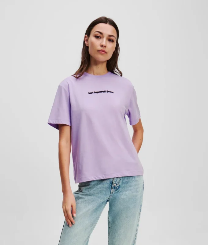 T-SHIRT MIT UNSCHÄRFEREM LOGO T-SHIRT MIT UNSCHÄRFEREM LOGO