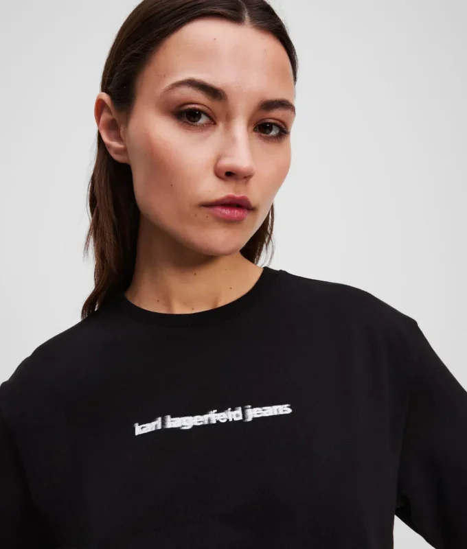 T-SHIRT MIT UNSCHÄRFEREM LOGO T-SHIRT MIT UNSCHÄRFEREM LOGO