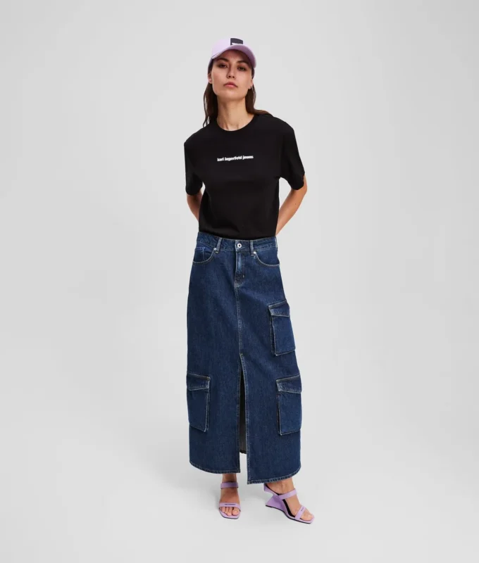 T-SHIRT MIT UNSCHÄRFEREM LOGO T-SHIRT MIT UNSCHÄRFEREM LOGO