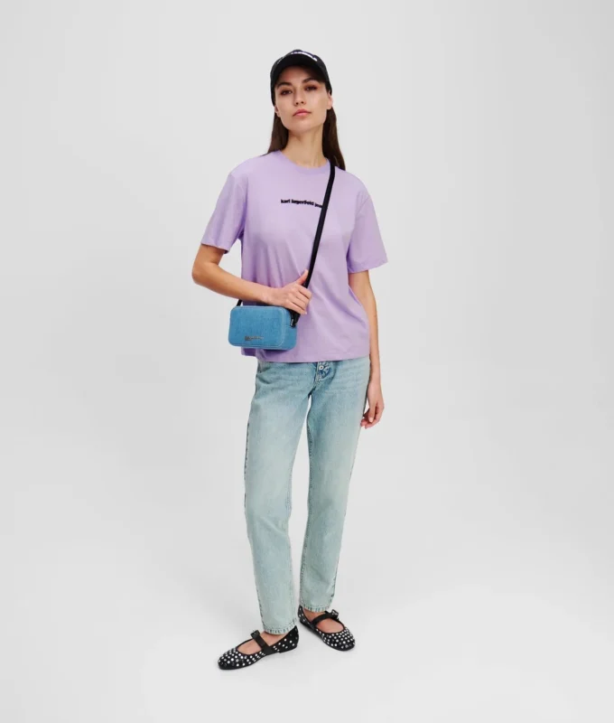 T-SHIRT MIT UNSCHÄRFEREM LOGO T-SHIRT MIT UNSCHÄRFEREM LOGO