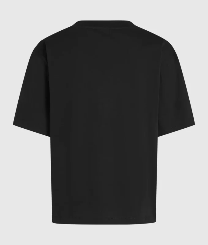 T-Shirt mit V-Ausschnitt und charakteristischem Saum
