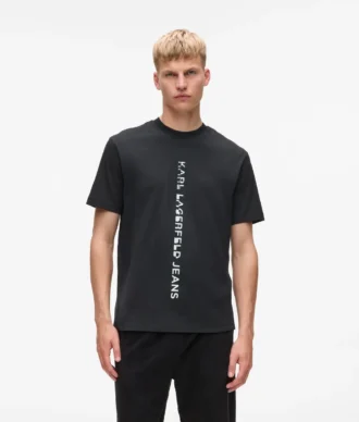 T-Shirt mit vertikalem Logo