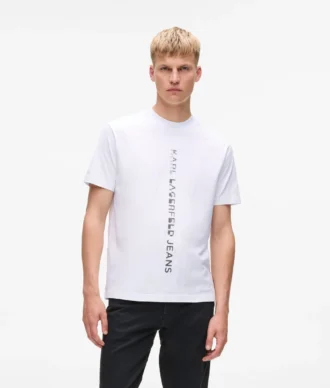 T-Shirt mit vertikalem Logo