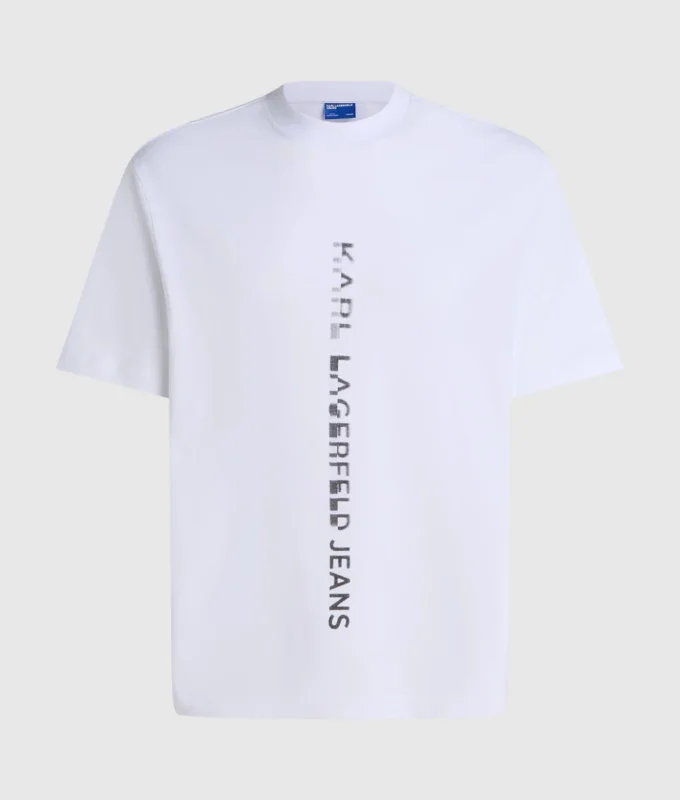 T-Shirt mit vertikalem Logo