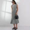 TAILORED WOOL-BLEND DRESS TAILORED WOOL-BLEND DRESS