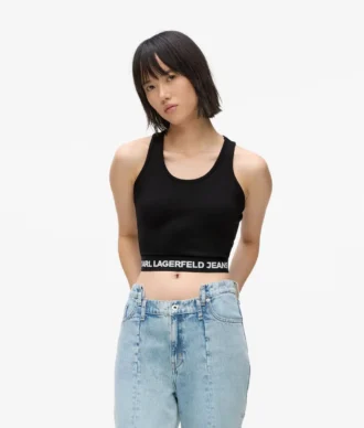 Tanktop mit Logo-Band
