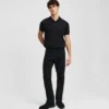 Tapered Jeans mit Reißverschlussdetail