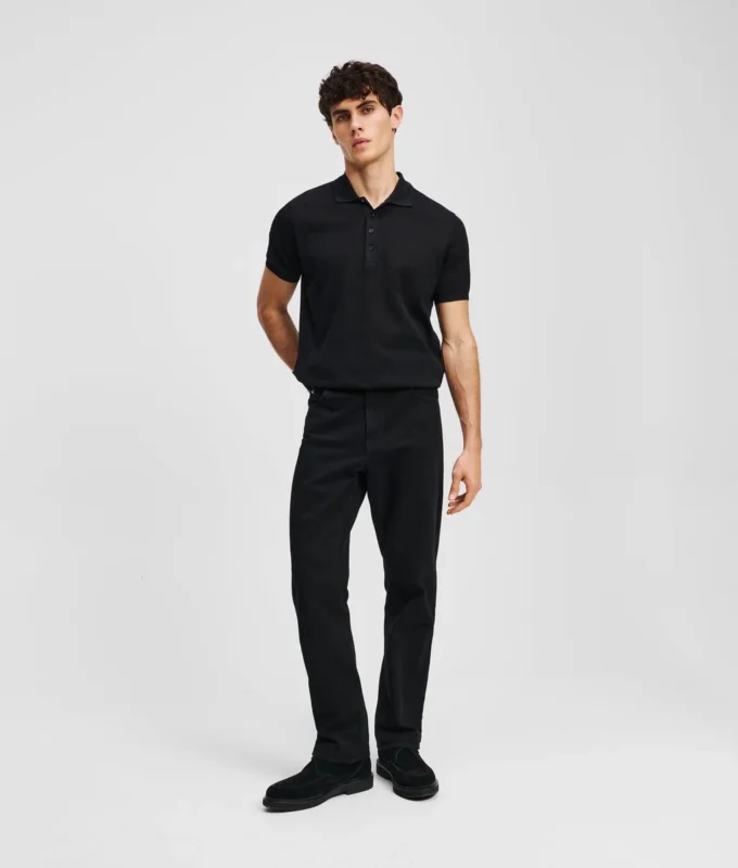 Tapered Jeans mit Reißverschlussdetail