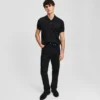 Tapered Jeans mit Reißverschlussdetail