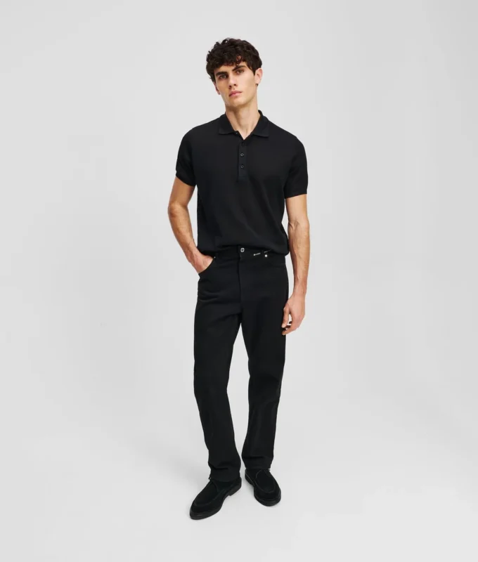 Tapered Jeans mit Reißverschlussdetail