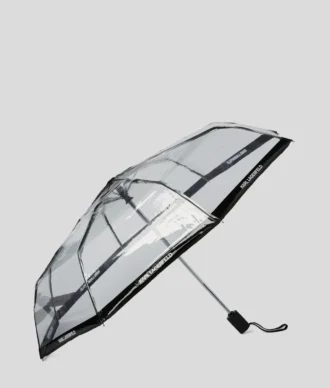 TRANSPARENTER REGENSCHIRM MIT LOGO