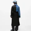 Trenchcoat mit Denim-Einsätzen Trenchcoat mit Denim-Einsätzen