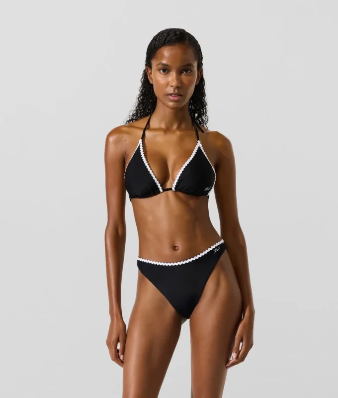 Triangel-Bikini-Oberteil mit Wellenkante Triangel-Bikini-Oberteil mit Wellenkante