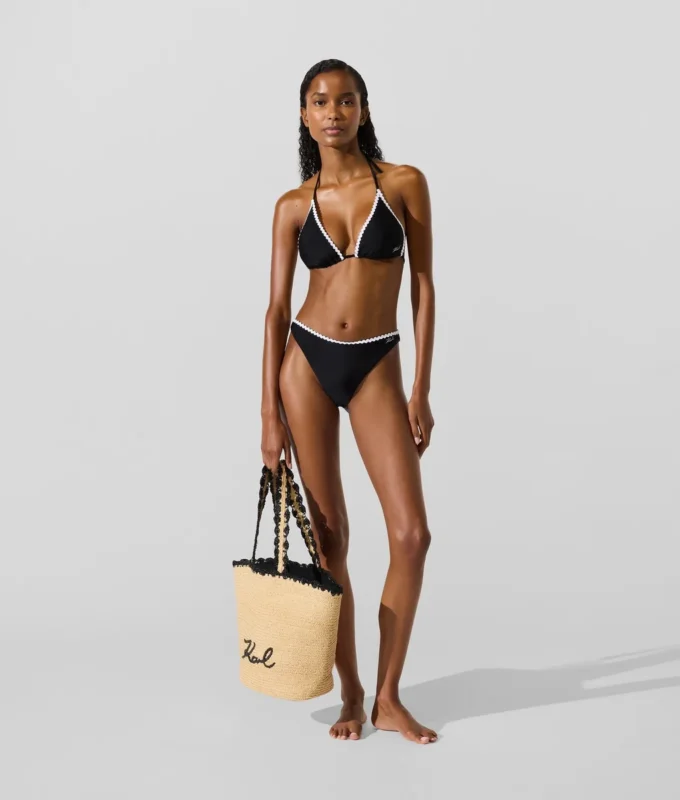 Triangel-Bikini-Oberteil mit Wellenkante Triangel-Bikini-Oberteil mit Wellenkante