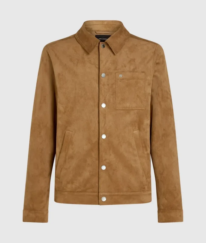 Truckerjacke aus Kunstwildleder Truckerjacke aus Kunstwildleder