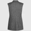 Tweedweste mit Paillettenrevers Tweedweste mit Paillettenrevers