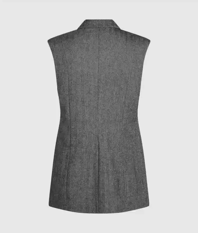 Tweedweste mit Paillettenrevers Tweedweste mit Paillettenrevers