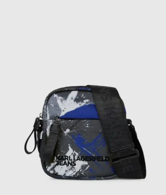 Umhängetasche mit Graffiti-Print