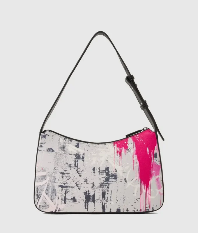 Umhängetasche mit Graffiti-Print Umhängetasche mit Graffiti-Print