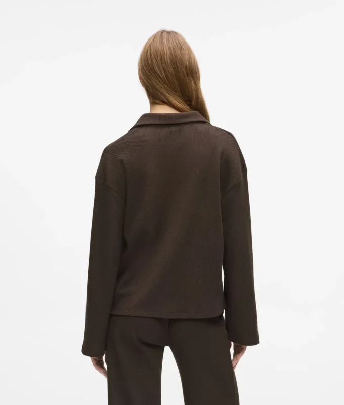 Waffel-Loungewear-Poloshirt Waffel-Loungewear-Poloshirt