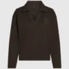 Waffel-Loungewear-Poloshirt Waffel-Loungewear-Poloshirt