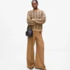 Weite Hose aus Wollmischung Weite Hose aus Wollmischung
