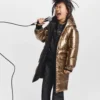 Wendbare Daunenjacke für Mädchen Wendbare Daunenjacke für Mädchen