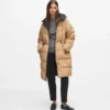 Wendbare lange Daunenjacke