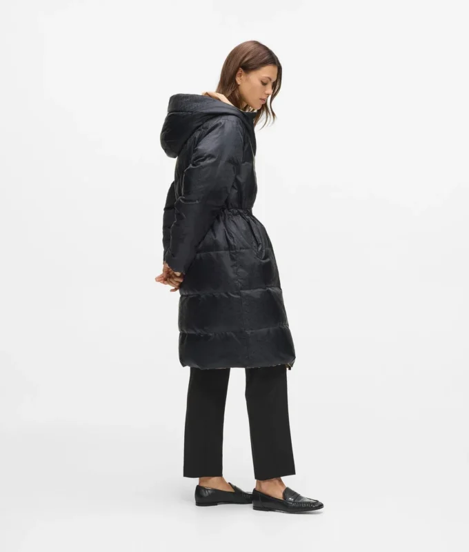 Wendbare lange Daunenjacke