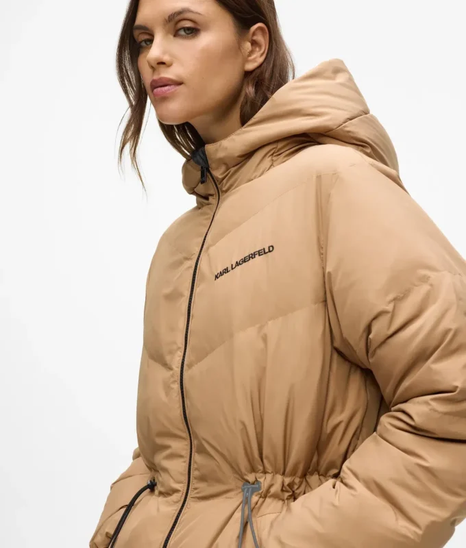 Wendbare lange Daunenjacke