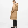 Wendbare lange Daunenjacke