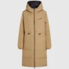 Wendbare lange Daunenjacke