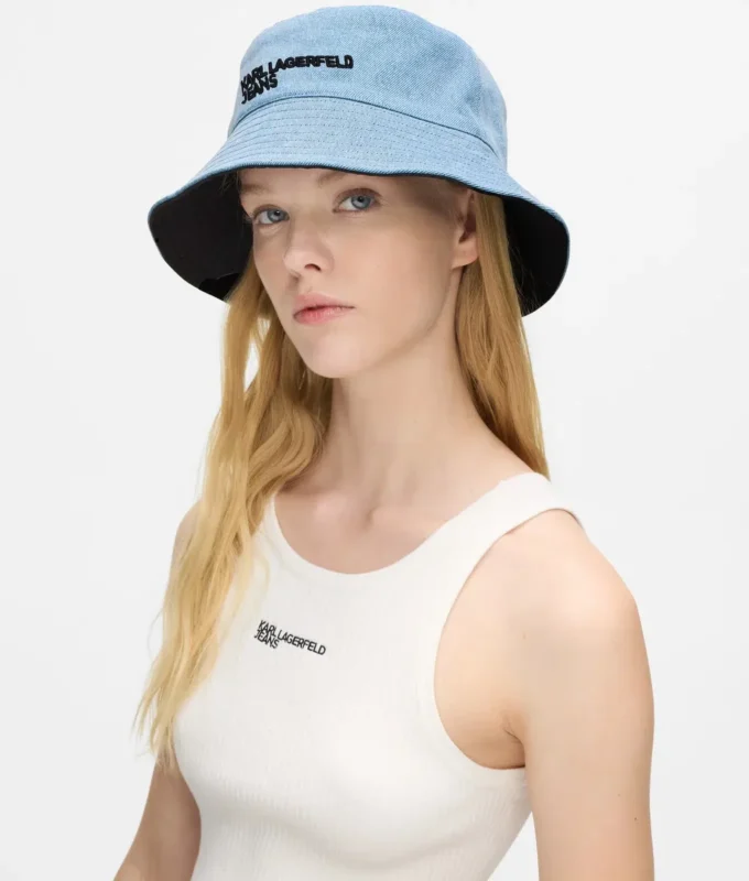 Wendbarer Denim-Bucket-Hat