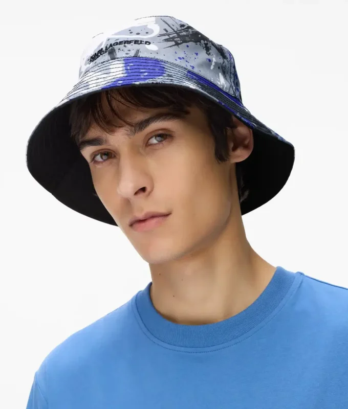 Wendbarer Graffiti-Bucket-Hat Wendbarer Graffiti-Bucket-Hat