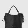 Zweifarbige Denim-Shopper
