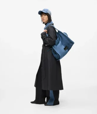 Zweifarbige Denim-Shopper