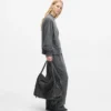 Zweifarbige Denim-Shopper